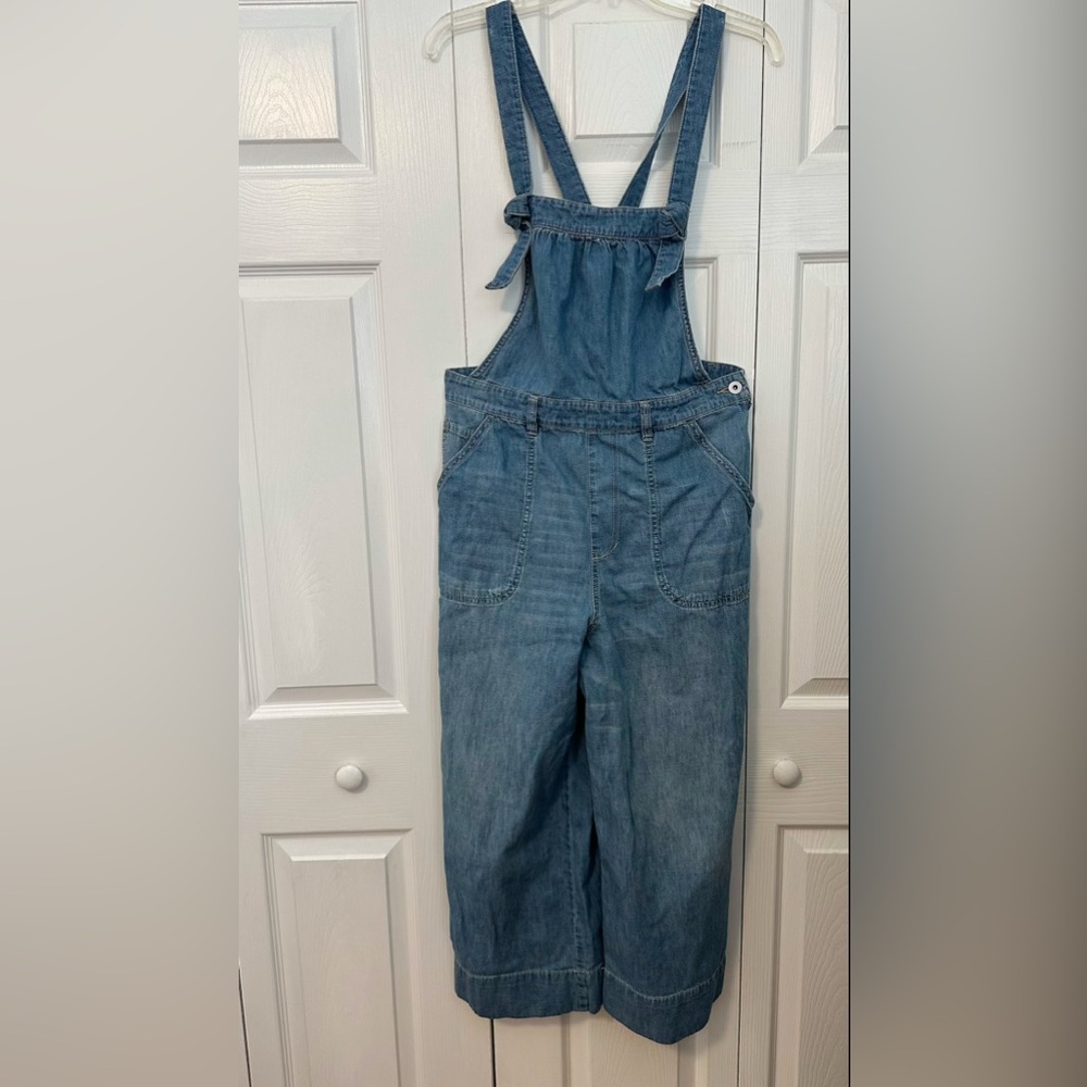 Anthropologie Pilcro Wide-Leg Denim Overalls
Jumpsuit Size 30 Cropped Adjustable
